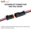 JRready ST9020 6 Sets 2 Pin Deutsch Connector Kit 2 Pin DT Pigtail, Car Waterproof Wire Connectors with 24pcs Butt Connector, 14AWG (UL 1015) Thicker Wire Harness Connector