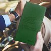 Valardoh Premium Car Registration and Insurance Card Holder, Car Document Holder for Cards, Driver License & other Essential Documents (Dark Green)