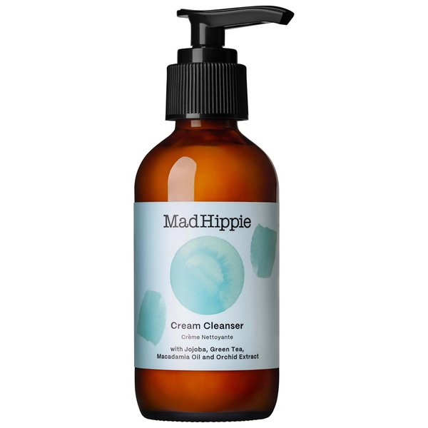 Mad Hippie Cream Cleanser - Hydrating Facial Cleanser with Jojoba Oil, Green Tea, Orchid Extract, and Hyaluronic Acid, Gentle Face Cleanser for Dry, Sensitive Skin, 4 Fl Oz