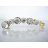 Clear or gray art deco sparkly banana hair claw clip with rhinestones (Primary color: Gray)