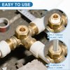 PATIKIL 1/8" NPT Male Pipe Plug Fitting, 5Pcs Brass Hex Counter Sunk Plug Brass Male Connector Socket for Closing the End of Pipe Industrial Machinery Fittings