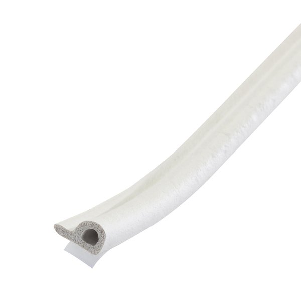 All Weather White EPDM P Section Rubber Weather Seal Strips - MD Building Products 02576
