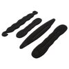 4 Pcs Sponge Hair Tray Hair Bun Maker Magic Hair Styler Set Hair Styling Sponge New Released Elastics and Ties Hair Accessories（Black ）