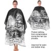 Hairdresser Cape Waterproof, Salon Hair Cutting Gown Barber Cape Cloth for Hair Cutting and Styling