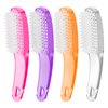 Larbois Nail Brush for Cleaning Fingernails, 4Pack Handle Grip Nail Brushes Fingernail Brush for Cleaning Nail Scrub Brush for Toes and Nails Women Men (Color1)