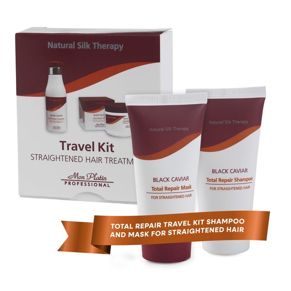 Travel kit for straightened hair treatment