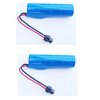 FORCETEKDATA 2 Pack 3.7v 2200mAh ICR18650 Rechargeable Lithium Ion Battery with SM 2P Plug