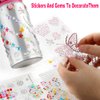 Valentines Day Gifts for Kids, Gift for Girls, Decorate Your Own Water Bottle for Girls, Gem Stickers for Kids Age 5-9, Gifts for 6 + Year Old Girls DIY Toys Arts and Crafts Kit Ideas Birthday