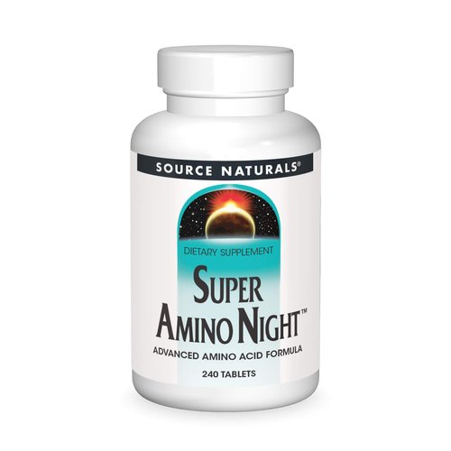 Source Naturals Super Amino Night - Advanced Amino Acid Formula - 240 Tablets