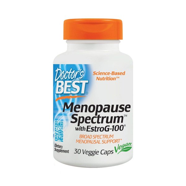 Doctor's Best Menopause Spectrum with EstroG-100, Non-GMO, Vegan, Gluten Free, Soy Free, Veggie Caps, 30 Count