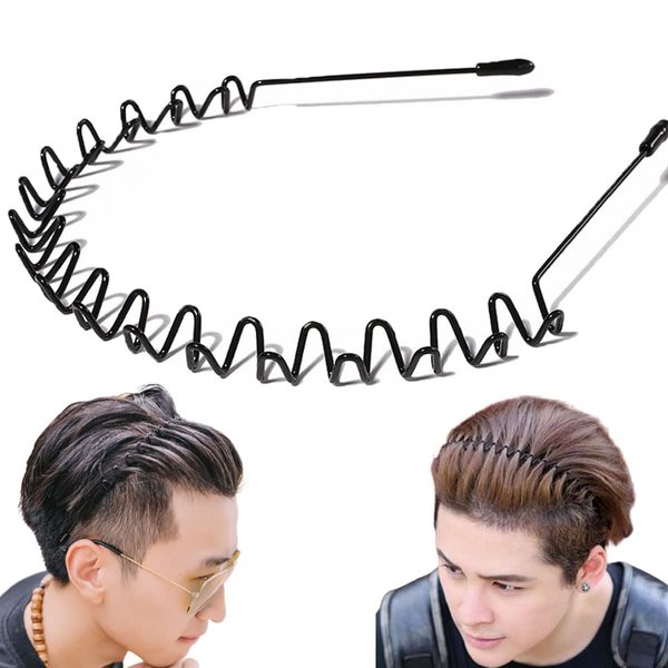 Vrose Flosi - Metal Hair Bands Men Headbands For Women For Washing Face Make Up Skicare - Head Bands For Women's Hair Non Slip - Women Headbands Wavy Spring Wire Sports Hair Band (Wavy)