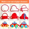 GAGANIU 1000pcs Pipe Cleaners, Pipe Cleaners for Crafts, Craft Supplies Multicolor Chenille Stems for Art&Craft Christmas DIY Projects(Black)