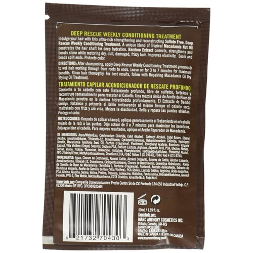 Marc Anthony Macadamia Oil Deep Rescue Conditioning Treatment, 1.69 Oz