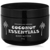 Coconut Essentials Moisturizing Body Butter - Coconut Oil, Vitamin E, Shea, Peppermint, Almond, Cocoa and Sunflower - for Beautiful and Glowing Skin!! 8 oz