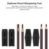 Eyebrow Pencil Sharpener, 4 in 1 Duckbill Shape Eyebrow Pencil Shaper Portable Makeup Sharpener Eyebrow Cosmetic Sharpening Auxiliary Tool Eye Makeup Shaping for Beginners or Professional(Black)