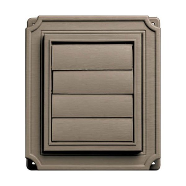 Builders Edge 140137079095 Scalloped Exhaust Vent 095, Clay