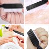 24 Pcs Handle Grip Nail Brush, HOFASON Hand Fingernail Cleaner Brush Manicure Tools Scrub Cleaning Brushes Kit for Toes and Nails Women Men (Black)
