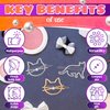 3Pcs Cat Hair Clips for Women Accessories - Kitty Hair Clips for Girls Hair Accessories Small Barrettes for Women Thin Hair and Thick Hair Clip Cat - Novelty Pins for Women Hair Jewelry for Women