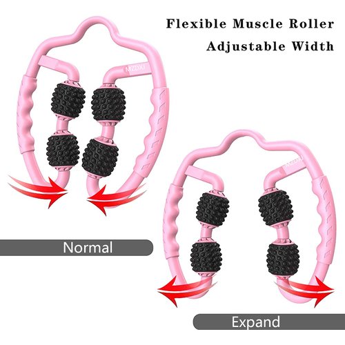 Muscle Roller, Trigger Point Muscle Roller for Calves, Leg, Arms, Tennis Elbow and Golfer Elbow, Foam Roller Deep Massage Tool for Relieve Muscle Soreness, Stiffness and Tight Muscles