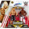 Mattel WWE Championship Showdown 2-Pack Action Figures & Accessory, Series #16 Brock Lesnar vs Bobby Lashley Collectible Set, 6-inch