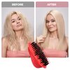 KAMMQI Hair Brush, Boar Bristle Hairbrush, Bristle for Thick Curly Thin Long Short Wet Dry Hair, Restore Shine Improves Hair Texture, Mini Boar Bristle Brush for Women Men Kids