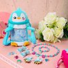 PinkSheep Penguin Gifts for kids Christmas Toy Jewelry for Little Girls: 11 Pack Cute Necklace Bracelet Ring Play Purse Dress up for Girls, 3-6 Year Old Girl Birthday Gifts