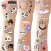 430 PCS Piano Notes Tattoos Temporary Stickers for Kids - Piano Notes Theme Party Supplies Decorations Music Birthday Baby Shower Goodie Bag Stuffers Favors Prize(30 Sheets)