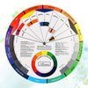 Exceart Tattoo Pigment Color Wheel Round Paper Card Eyebrow Lip Microblading Tattoo Permanent Makeup Accessories