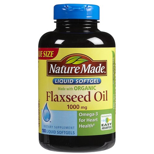 Nature Made Flaxseed Oil 1,000 mg Softgels, 180 ct