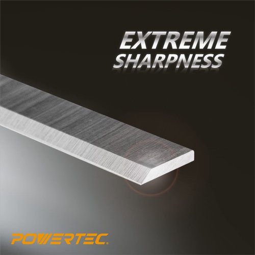 POWERTEC 6 Inch Jointer Blades for Delta 37-190 37-195 37-205 37-220 37-275X Jointer, Replacement for 37-658 Jointer Knives, Set of 3 (148031)