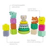 Infantino Stackables Activity Playset - Stacking Blocks, Rings and Pals for Babies and Toddlers, Multicolor, 18-Piece Interchangeable Set