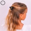TELETIES - Tiny Open Claw Clip - Strong Grip, Bendable Teeth, Comfortable Open Cutout Design - Ideal for Thin Hair, Kids, Half-up Hairstyles - For All Hair Textures - Tortoise