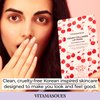 Vitamasques Lip Mask, 3-Pack - Cherry Vegan Collagen Lip Mask Sheets, Repair for Dry & Chapped Lips - Nourishing & Hydrating - Wild Cherries & Hyaluronic Acid - Vegan & Cruelty-Free