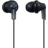 Panasonic ErgoFit Wired Earbuds, In-Ear Headphones with Dynamic Crystal-Clear Sound and Ergonomic Custom-Fit Earpieces (S/M/L), 3.5mm Jack for Phones and Laptops, No Mic - RP-HJE120-K (Black)
