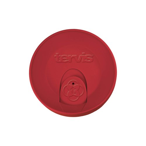 Tervis Travel Lid Made in USA Double Walled Insulated Tumbler Travel Cup Keeps Drinks Cold & Hot, Fits 24oz Tumblers & 16oz Mugs, Red