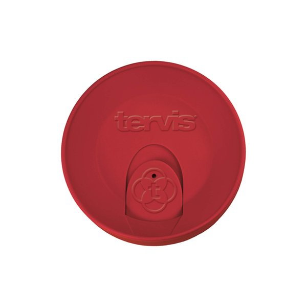 Tervis Travel Lid Made in USA Double Walled Insulated Tumbler Travel Cup Keeps Drinks Cold & Hot, Fits 24oz Tumblers & 16oz Mugs, Red