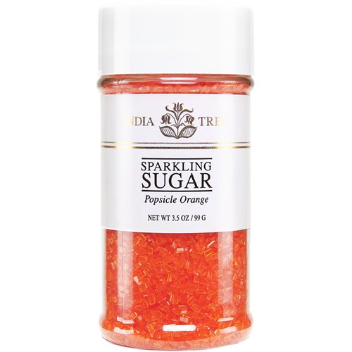 Nature's Colors, Orange , Sugar Sprinkles for Baking and Decorating, Small , 3.5 Oz Jar (Pack of 1)