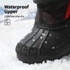 DREAM PAIRS Little Kid Kamick Black Red Mid Calf Waterproof Winter Snow Boots Size 13 M US Little Kid