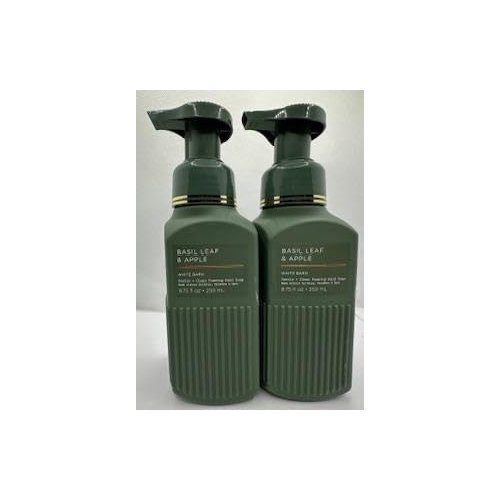 Generic Set of 2 Basil Leaf & Apple Gentle & Clean Foaming Hand Soap 8.75 Ounce, Green