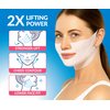 Stylia MaxiLift V-Line Lifting Collagen Face Mask - Advanced Double Chin Reducer - Jawline Shaper - Neck Firming and Tightening Mask with Hyaluronic Acid & Aloe Vera - Chin Strap for Sleeping - 10PC