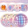 Justforjoyful 48Pcs Music Star Party Plates Popular Singer Birthday Party Decoration Disposable Music Lover Dessert Plates Paper Dinnerware Set for Girls Women Concert Bachelorette Party Supplies
