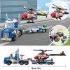 COGO MAN 3in1 City Police Building Set, Police Car Transporter Building Toys, Police Truck with Trailer & Rescue Helicopter, Police Chase Building Kit, Gift for Boys Kids Aged 6-12, 249 PCS