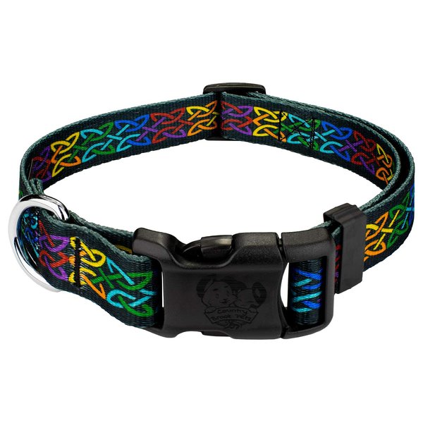 Country Brook Petz - Deluxe Celtic Pride Dog Collar - Made in The U.S.A. - Irish Pride Collection Featuring Lucky Designs (1 Inch, Medium)