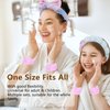 CAVETEE 6 Pack Spa Headband for Washing Face, Makeup Headband for Washing Face, Cute Puffy Bubble Headband Bow Tie Spa Headband with Washing Face Wristband Set for Women Girl