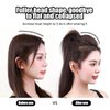 4Pcs Fluffy Hair Pad Portrayi Invisible Fluffy Hair Pad Puff Hair Head Cushion Women Volume Bump Inserts Hair Bun False Hair Clip Hair Pad Synthetic Hair Clip (Brown)