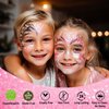 CCbeauty White+Pink Body Glitter,Face Glitter Gel,Singer Concerts Music Festival Rave Accessories,Sequins Glitter Face Paint,Chunky Glitter for Eye Lip Hair,Sparkling Holographic Gel for Women,50ml