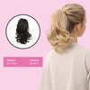 JUVABUN Claw Clip Wavy Ponytail Extension 10" -Dark Brown| Hair Extension Clips | Synthetic Ponytail Extension | Wavy Hair Extensions | Washable Realistic And Synthetic |Dark Brown