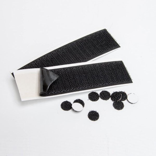 Tactical Notebook Covers.Com Adhesive Hook Fastener Variety Package | Black