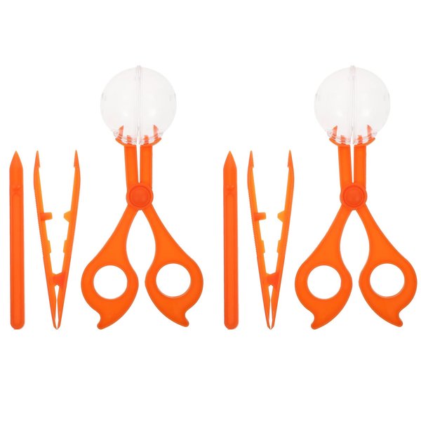 2 Sets Catcher Handy Scoopers Insects Catch Tongs for Kids, Catch Tool Nature Exploration Set Handy Scoopers Kids for Boys Girls Age 3-12 Year Old Camping Hiking