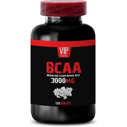 VIP Supplements Workout Pills for Men and Women - BCAA 3000 MG - BRANCHED Chain Amino Acid - leucine isoleucine and valine, 1 Bottle (120 Tablets)